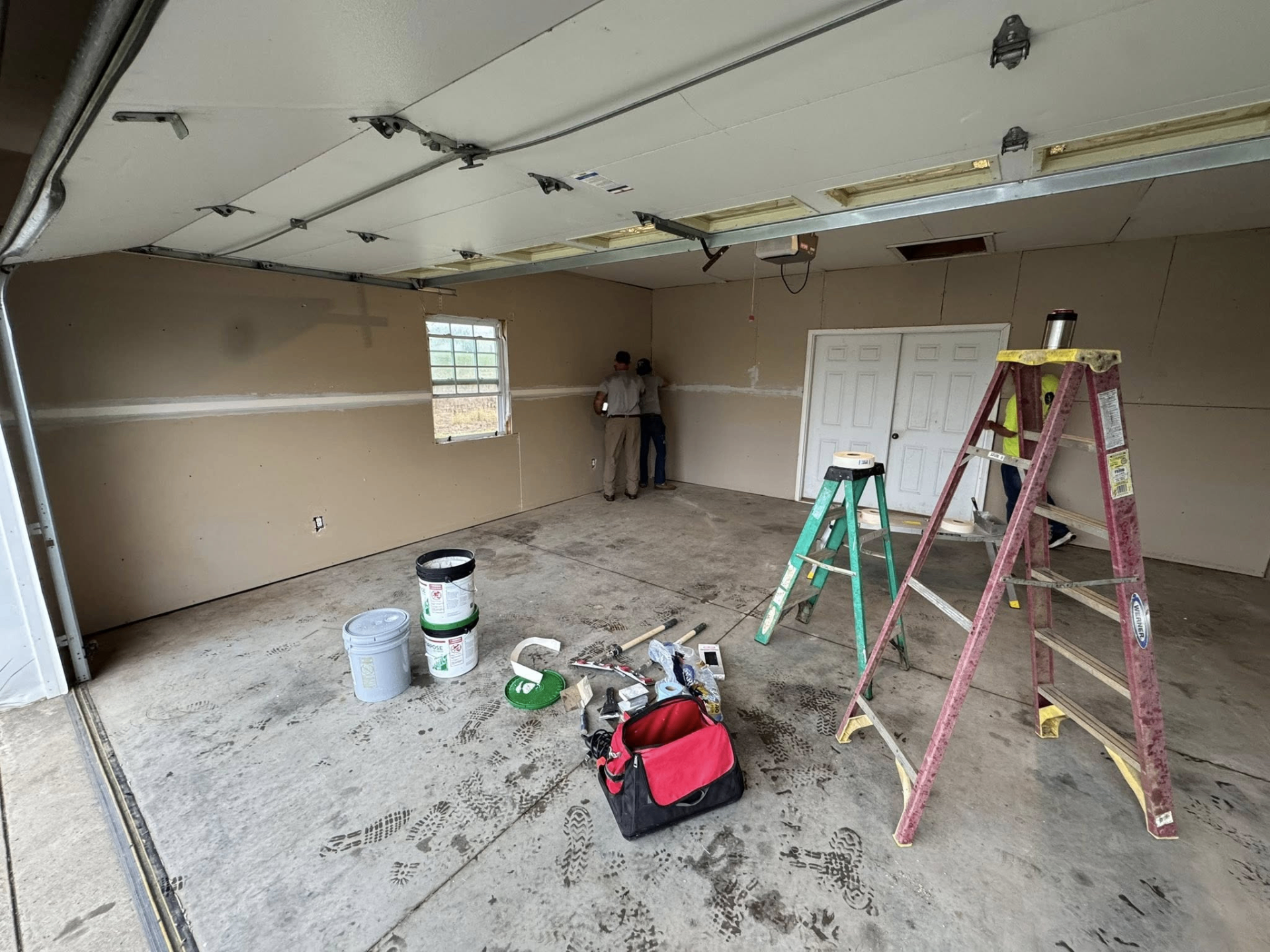Garage Renovation · Interior Finish before